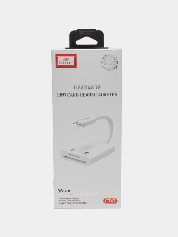 adaptateur earldrom 12 Lecteur de Cartes Earldom ET-OT47 Lightning vers SD et MicroSD – Image 2