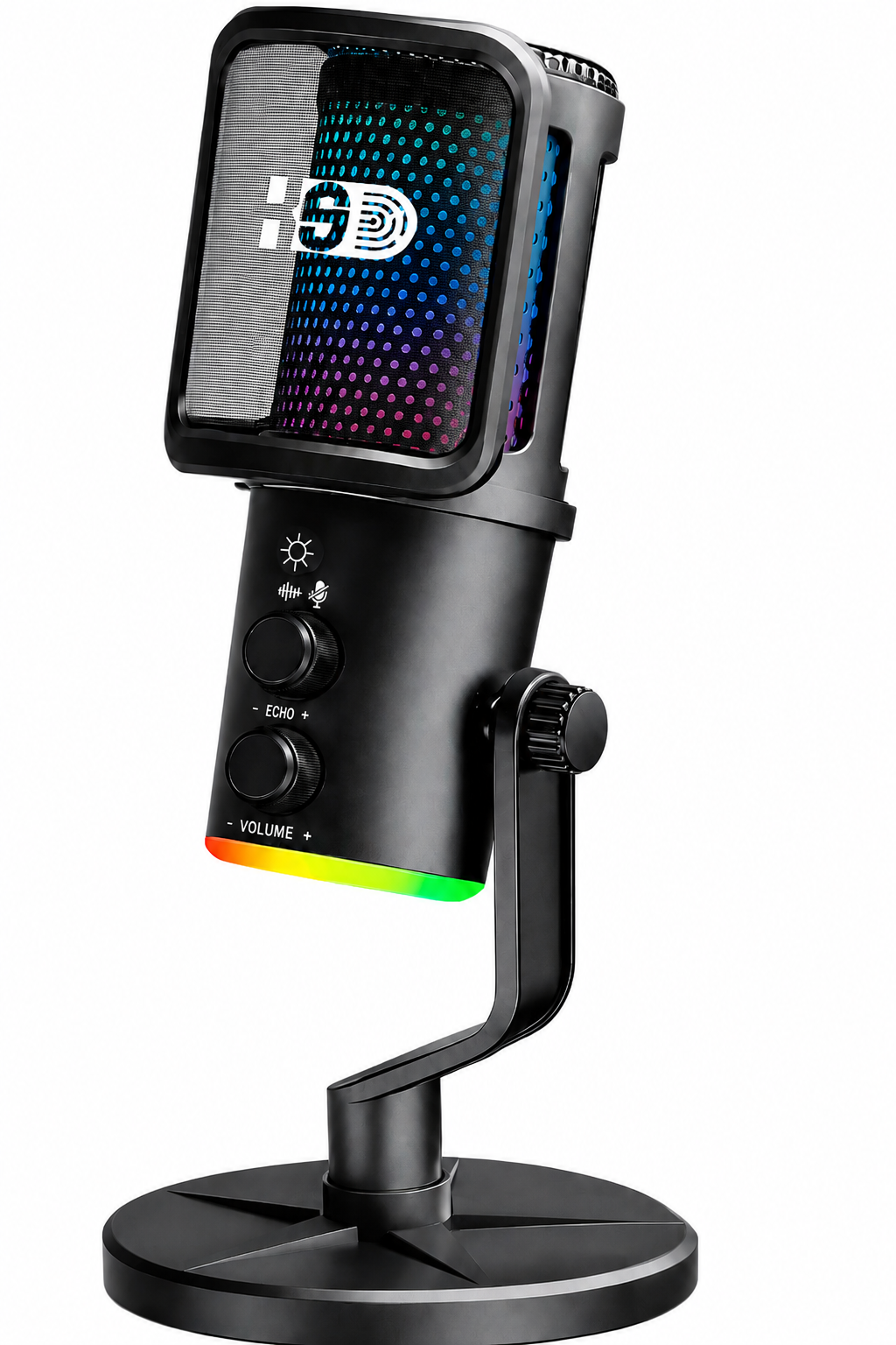 Microphone USB RGB KOOSDA KMP-171 – Son Studio 24-bit pour Gaming & Streaming Microphone USB RGB KOOSDA KMP-171 – Son Studio 24-bit pour Gaming & Streaming – Image 1