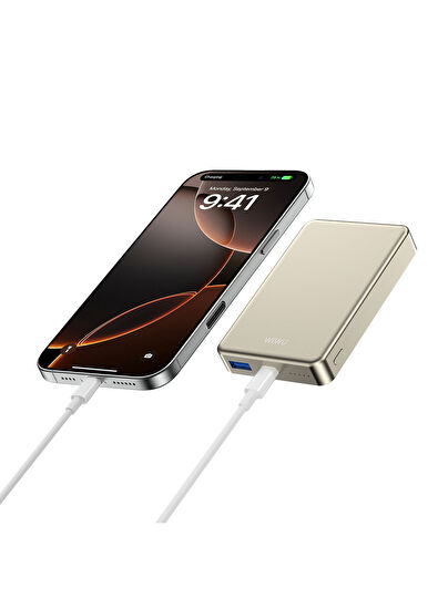P15-1 MagSafe wiuw 6 Batterie Externe Magnétique WiWU P15-1 10000mAh – Charge Sans Fil MagSafe et USB-C – Image 5