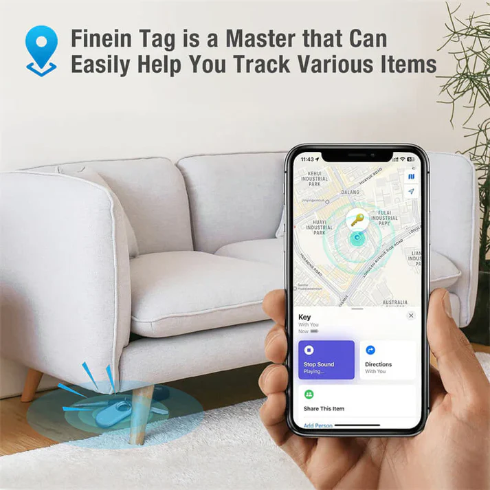 Smart Tag Bluetooth Compatible Apple Find My – Localisateur d'Objets pour iPhone 3 Smart Tag Bluetooth Compatible Apple Find My – Localisateur d'Objets pour iPhone – Image 4
